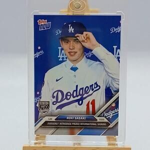Roki Sasaki RC Introduced by Dodgers #OS-16 2025 Topps Now LA Dodgers